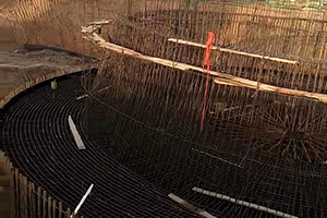 成都砼烟囱新建施工现场